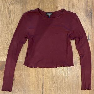 Maroon Topshop shirt